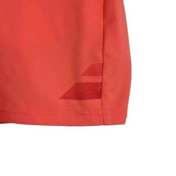 Babolat Girl's Fleuro Red & Gray Waistband Tennis Skirt w Briefs - Picture 6 of 12